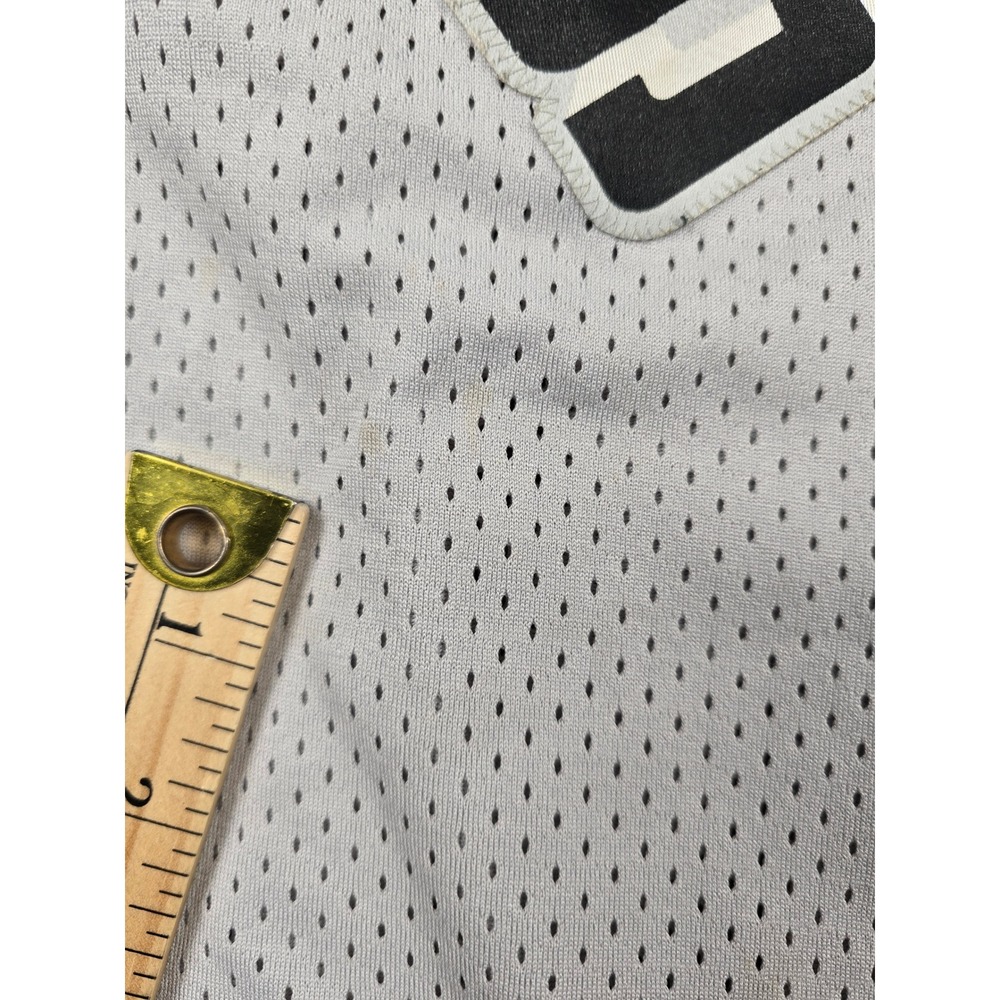 Vintage Nike San Antonio Spurs Tim Duncan NBA Jersey Mens L Silver Mesh 21 *Read - Picture 8 of 16